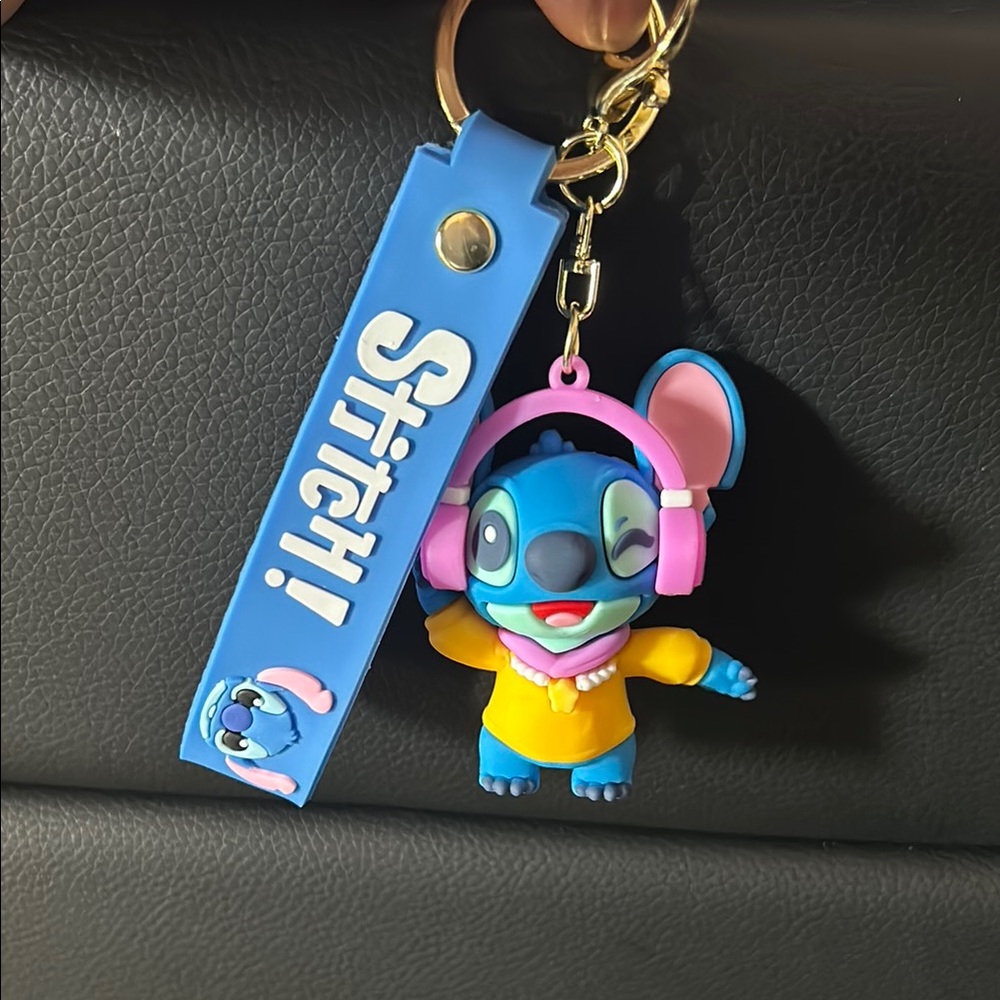 Stitch Blue Key & Card Holder